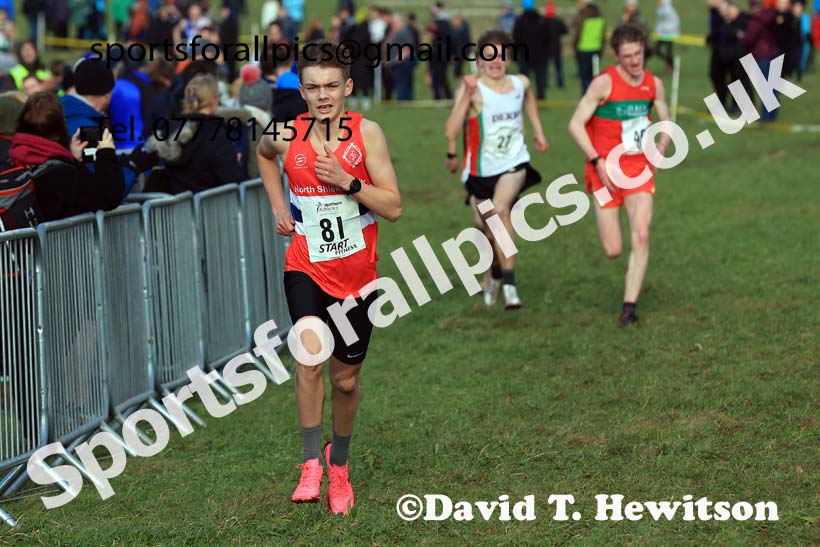 Mens Under-17s 2024 Northern Cross Country Champs., Sedgefield. Photo: David T. Hewitson/Sports for All Pics